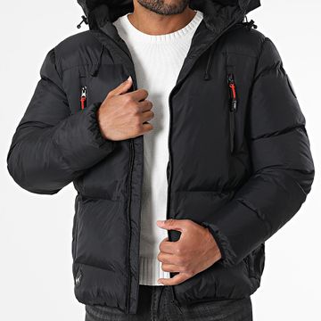 Vrunk - Chaqueta con capucha Red Lazer Negra