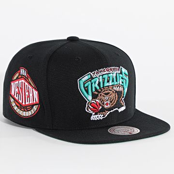 Mitchell and Ness - Gorra Vancouver Grizzlies Conference Patch NBA Snapback Negra