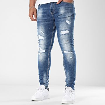 MTX - 023 Vaqueros pitillo azules