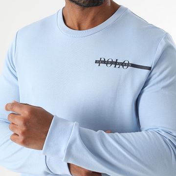 Polo Ralph Lauren - Camiseta Manga Larga Logo Azul Claro