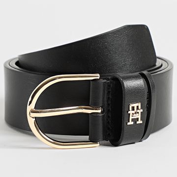 Tommy Hilfiger - Cinturón para mujer Essential Effortless 6837 Negro Oro
