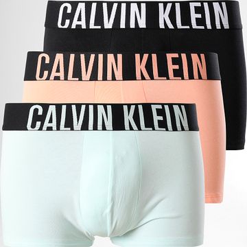 Calvin Klein - NB3608A Negro Naranja Agua Verde Boxer Juego De 3