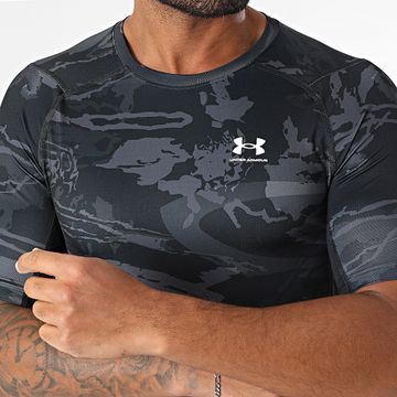Under Armour - HG Armour Impreso 1383321 Negro Carbón Gris Jersey