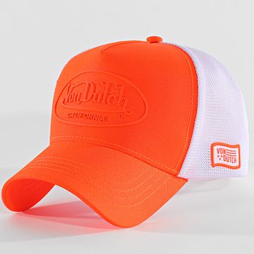 Von Dutch - Fluo Orange Fluo White Trucker Cap
