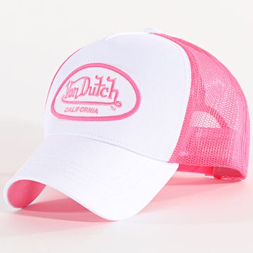 Von Dutch - Fluo 01 Gorra Trucker Blanco Rosa Fluo