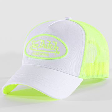 Von Dutch - Fluo Trucker Cap Blanco Fluo Amarillo