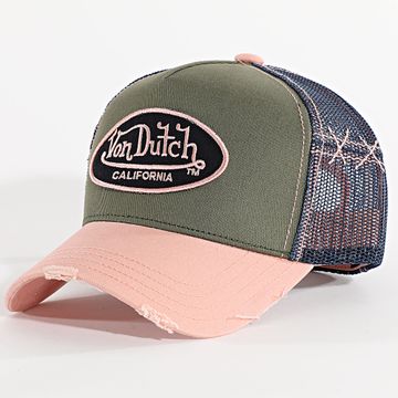 Von Dutch - Gorra Trucker Usada 03 Caqui Verde Rosa Azul Marino