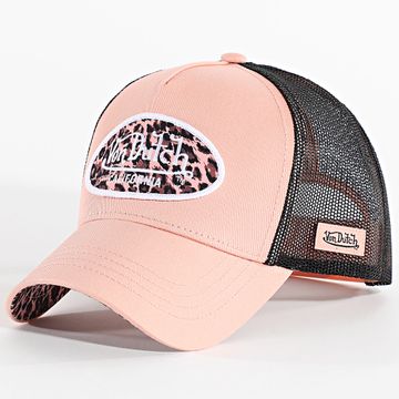 Von Dutch - Gorra Trucker Lole Rosa Negro Leopardo
