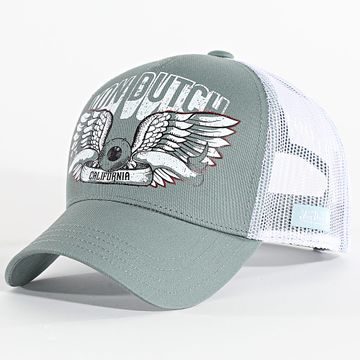 Von Dutch - Gorra Skuf Trucker Caqui Verde Blanco
