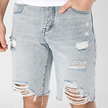 Frilivin - Destroy 381 Pantalones cortos vaqueros lavado azul