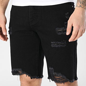 Frilivin - Destroy 381 Pantalones cortos vaqueros negros