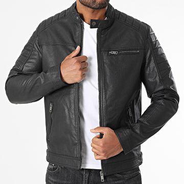 Produkt - Chaqueta de piel sintética Rocky Negra