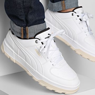 Puma - Zapatillas Puma Caven 2.0 Abrupt 397466 Blanco Alpino Nieve Plano Gris
