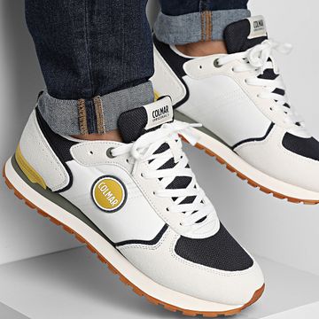 Colmar - Zapatillas Travis Block 068 Off White Navy Citrus Green