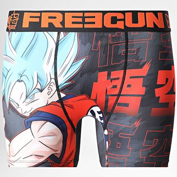 Freegun - Dragon Ball Super Boxer Negro Azul Claro Naranja