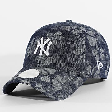 New Era - Gorra vaquera floral para mujer 9Twenty NY 60595384 Azul crudo