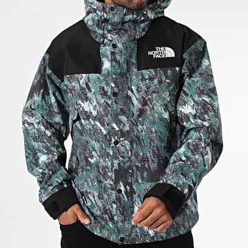 The North Face - Dryvent Mono A88XF Verde Negro Chaqueta con cremallera y capucha