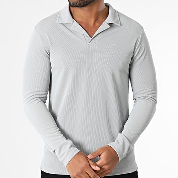 Uniplay - Polo de manga larga 183 Gris