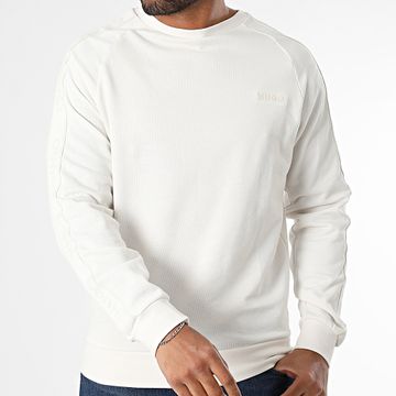 HUGO - Sudadera de cuello redondo Liam 50540909 Blanco