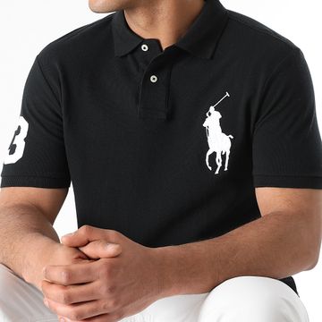 Polo Ralph Lauren - Polo Manga Corta Custom Slim Fit Big Original Player Negro