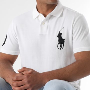 Polo Ralph Lauren - Polo Manga Corta Custom Slim Fit Big Original Player Blanco