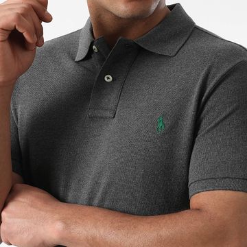Polo Ralph Lauren - Polo Slim Manga Corta Original Player Gris Carbón