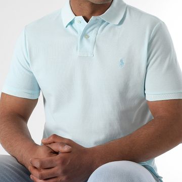 Polo Ralph Lauren - Polo original de manga corta azul claro