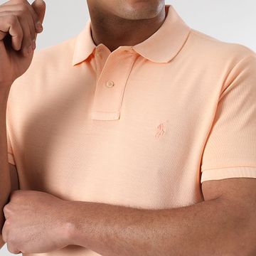 Polo Ralph Lauren - Polo original de manga corta naranja claro
