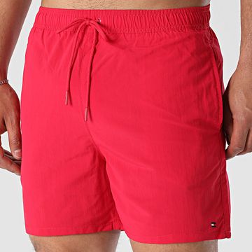 Tommy Hilfiger - Traje de baño Short Mediano Cordón 3477 Rosa Fucsia