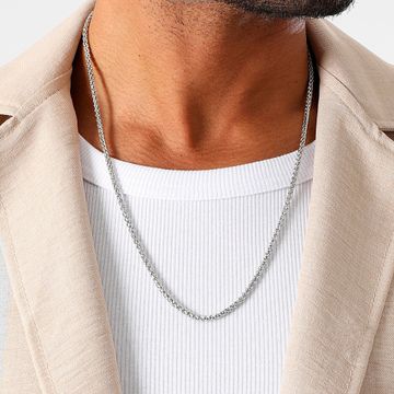LBO - Collar de malla de palma plateada