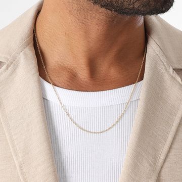 LBO - Collar Forcat de malla dorada de 1,5 mm