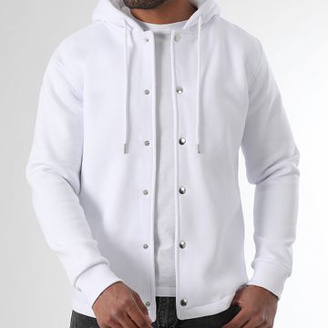 LBO - Chaqueta lisa con capucha 3782 Blanco