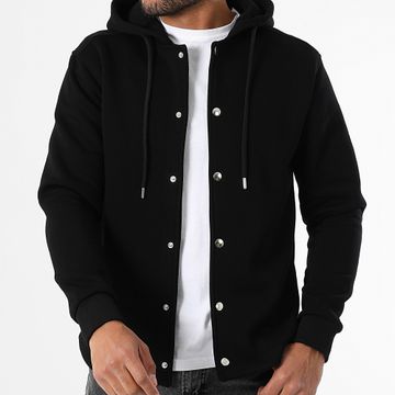 LBO - Chaqueta lisa con capucha 3783 Negro
