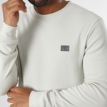 Calvin Klein - Sudadera de cuello redondo 7117 Beige claro