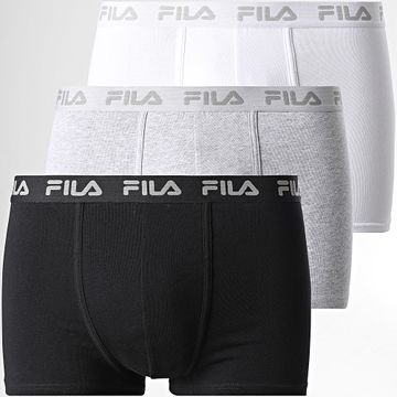 Fila - Set De 3 Calzoncillos FU5004 Negro Gris Heather Blanco