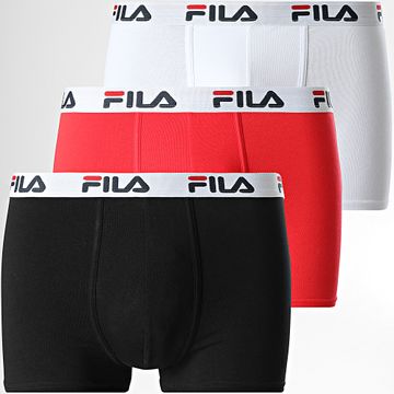Fila - Set De 3 Calzoncillos FU5016 Negro Blanco Rojo