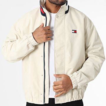 Tommy Jeans - Chaqueta con cremallera DNA Collar Essential 0900 Beige