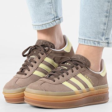 Adidas Originals - Gazelle Bold Zapatillas Mujer W JI2697 Earth Strata Powder Yellow Footwear White
