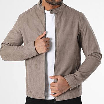 JJREBEL - Chaqueta motera Caleb Taupe