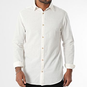 JJREBEL - Moss Sunny Camisa Manga Larga Blanca