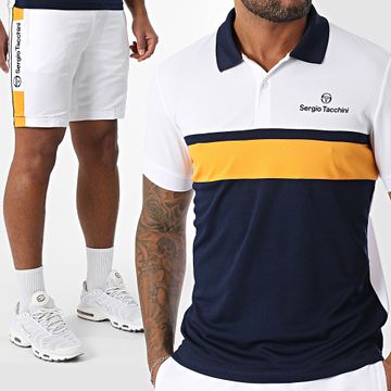 Sergio Tacchini - Elfetta Vebita Conjunto de polo de manga corta y jogging 41029 40815 Blanco