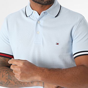 Tommy Hilfiger - Polo Slim Flag Cuff 8458 Azul claro