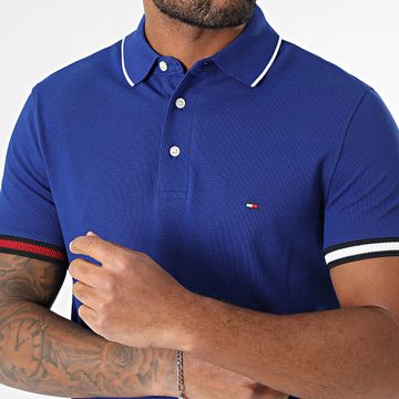 Tommy Hilfiger - Polo Slim Flag Cuff 8458 Azul Real