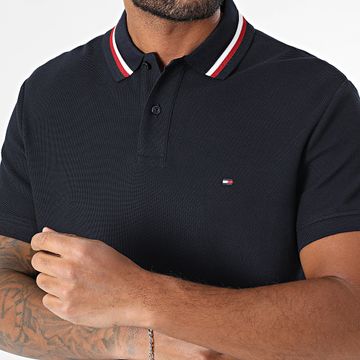 Tommy Hilfiger - Polo de manga corta con cuello 8484 Azul marino
