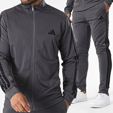 Adidas Performance - Chándal 3 rayas JI8856 Gris marengo