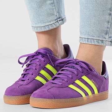 Adidas Originals - Gazelle Zapatillas Mujer J JP7126 Active Purple Solar Yellow Collegiate Purple