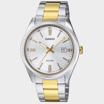 Casio - Reloj Colección MTP-1302PSG-7AVEF Plata Dorado Blanco