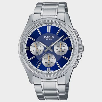 Casio - Reloj Colección MTP-1375PD-2A1VEF Plata Azul Marino