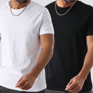 LBO - Lote De 2 Camisetas Regulares Negro Blanco