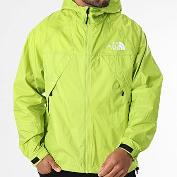The North Face - Cortaviento con capucha Wind Track A8BJR Verde